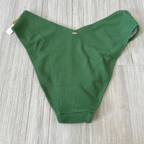 Green high waist crinkle cheeky bikini bottom size XL - Picture 9 of 9
